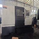 台湾大侨原装机TC25斜床身车床，硬规，大孔径主轴通孔.