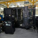 威亚500双台卧加硬轨机，60吧刀库齿轮头中心出水千分.