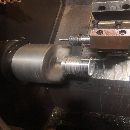 宝鸡50斜轨刀塔机一台，精度1丝，8寸卡盘，8工位刀塔.